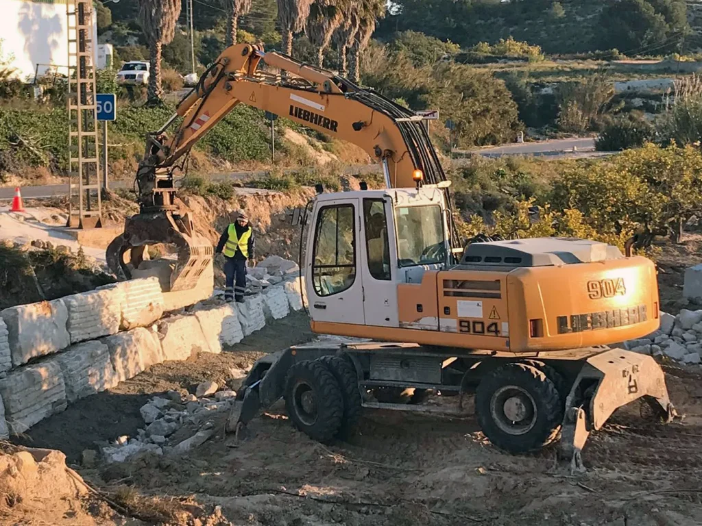 Construcción de Escolleras